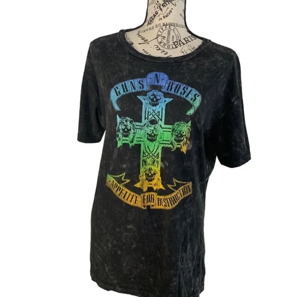 NWT Guns N Roses men’s XL acid wash T-Shirt 
- - Picture 7 of 11
